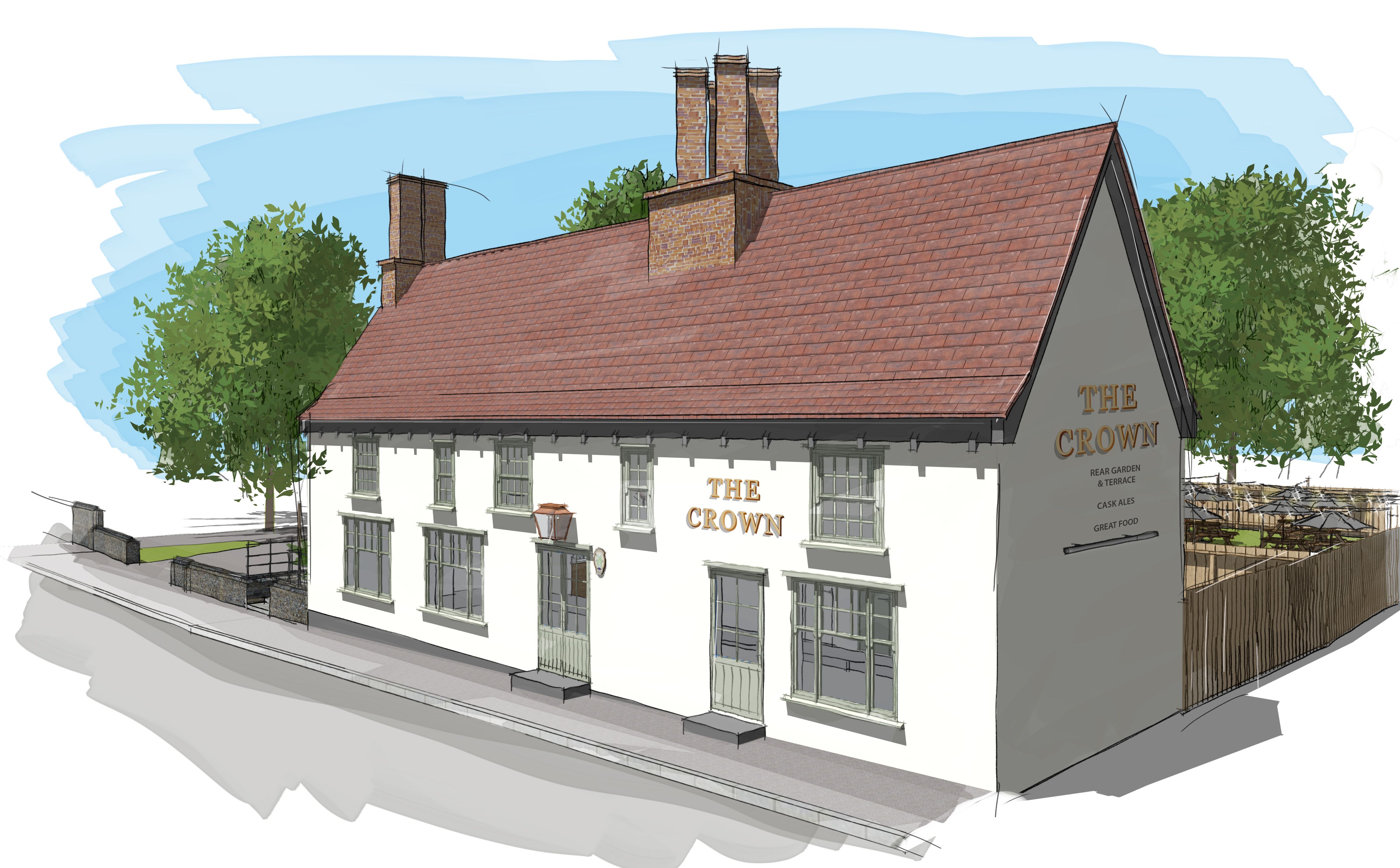 part of a gallery of our work at The Crown 6